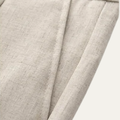 Men's Slim Fit Linen Dress Pants Pleated