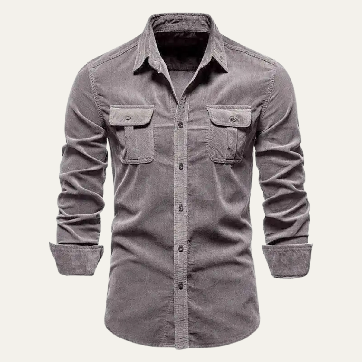 Veneto Men's Corduroy Button Up Shirt