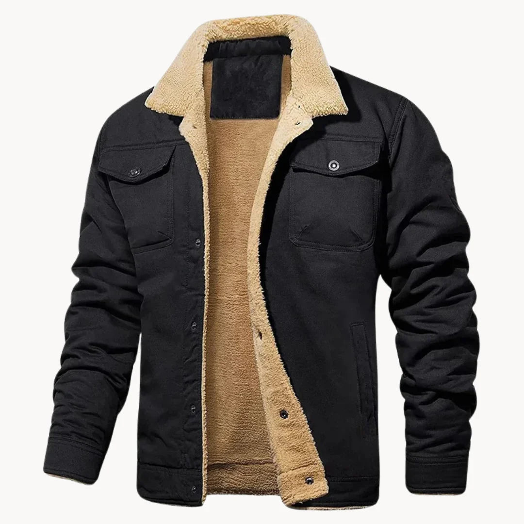 Stylish Bomber Leather Jacket - VibreMode