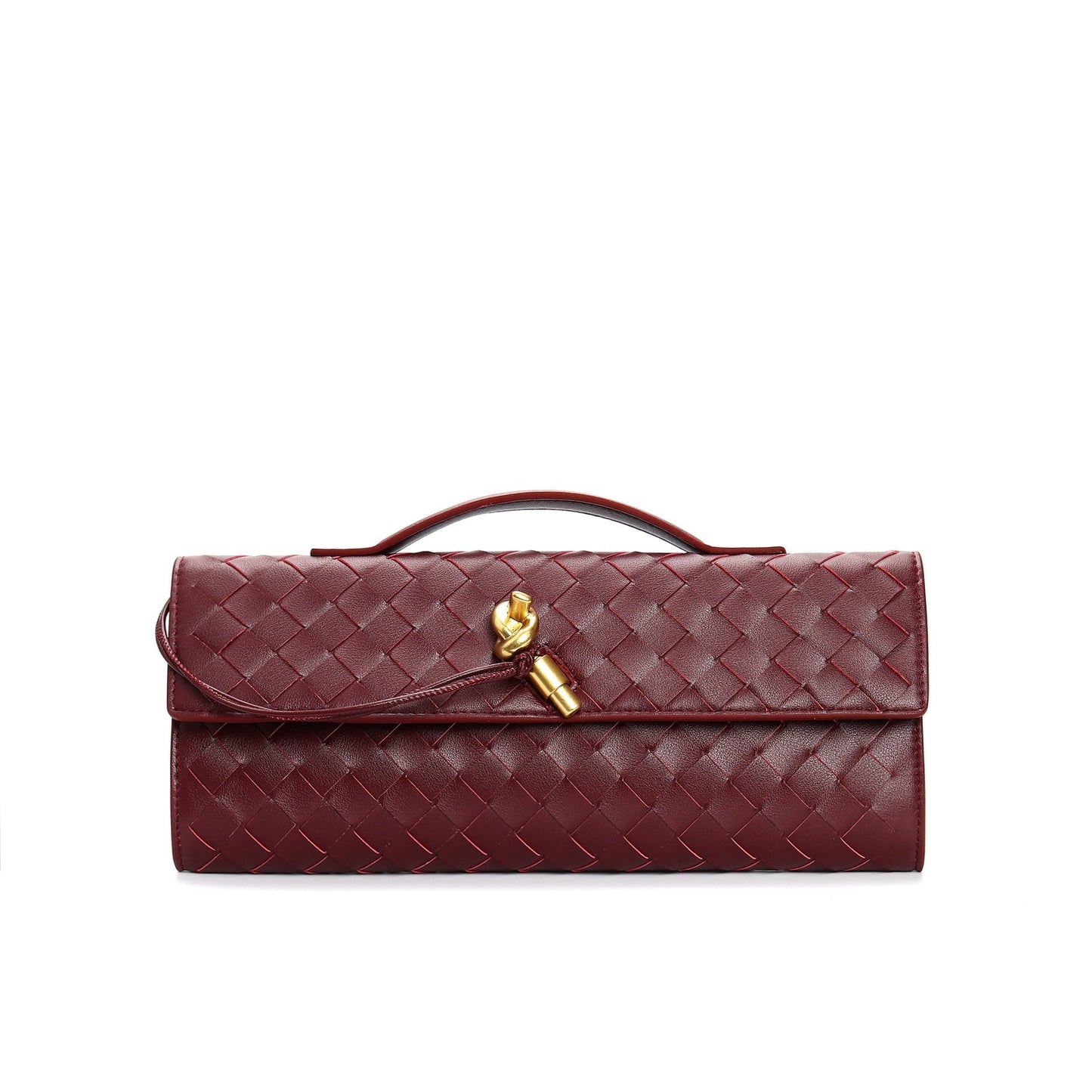 Women's Leather Backpack Braided Strap