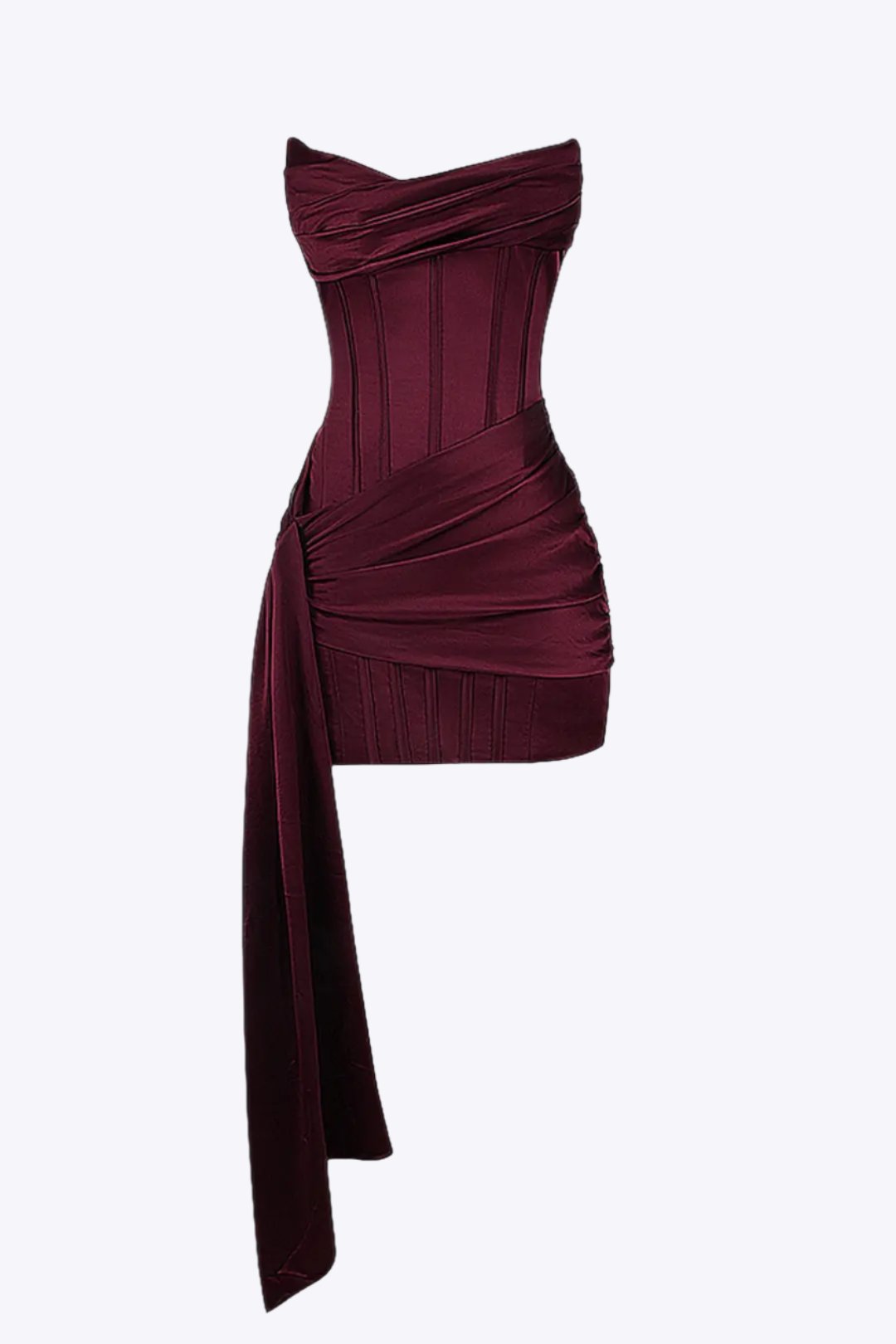 Women's Satin Sleeveless Mini Dress - VibreMode