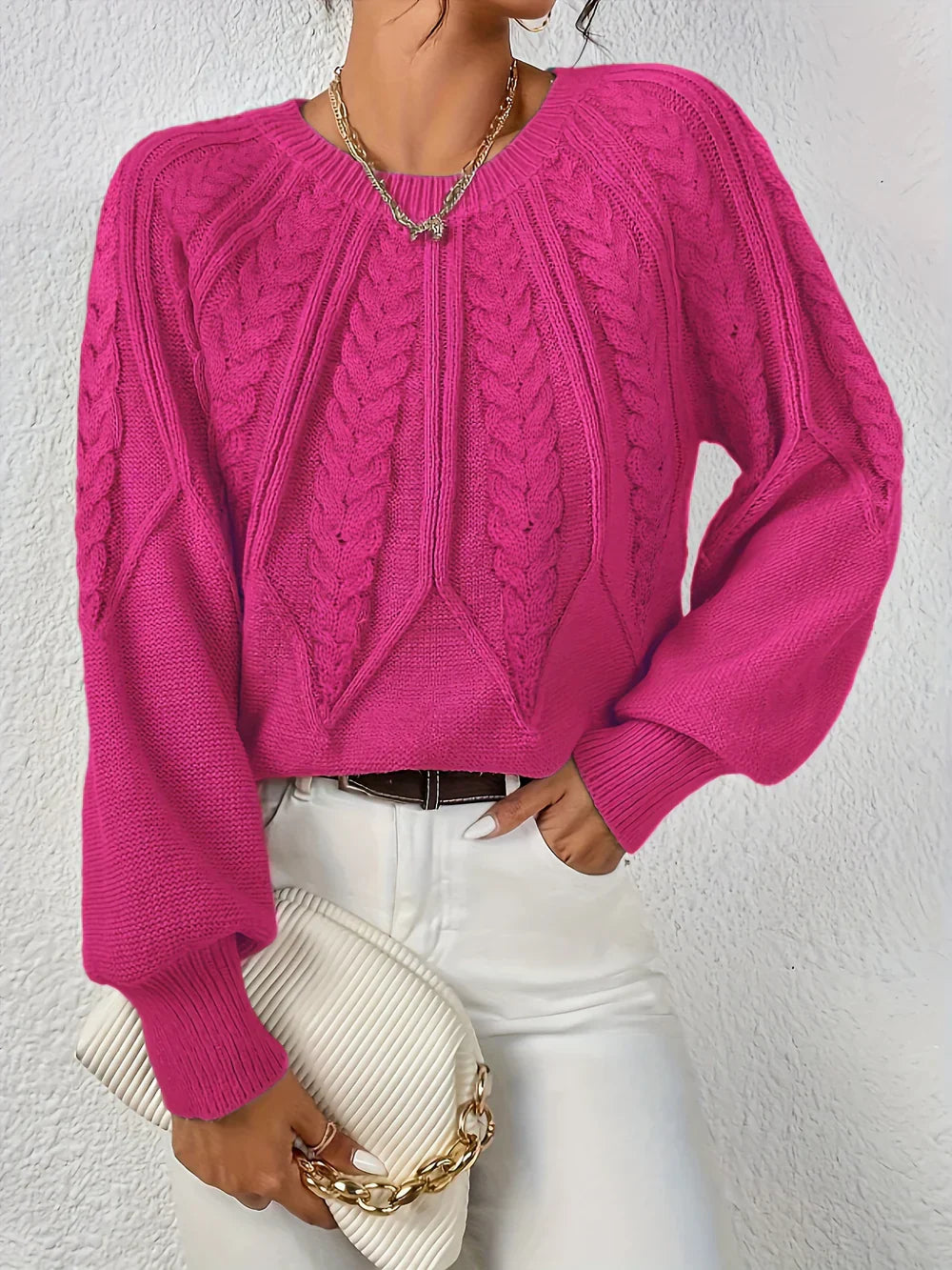 Soft Knit Crew Neck Sweater