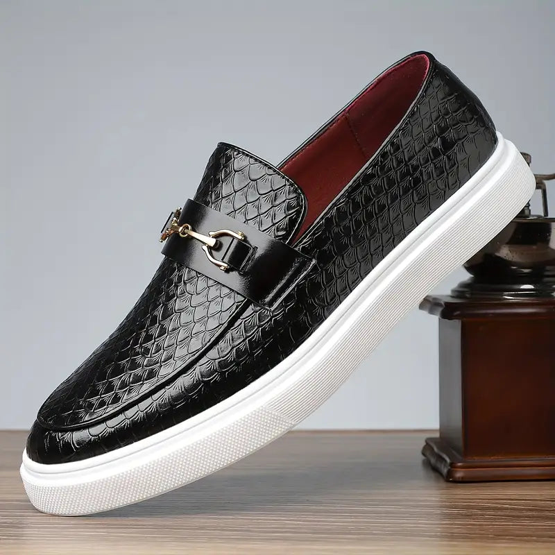 Chilton Men's Orthopedic Leather Slip On Shoes