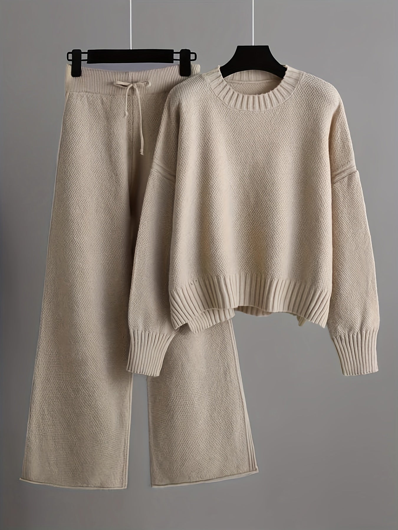 Comfortable Women's Casual Knit Sweater Set