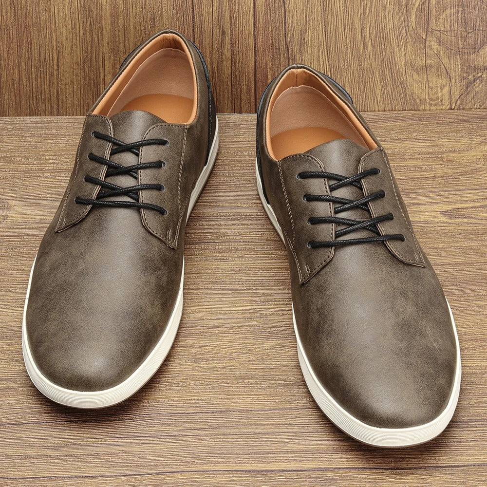 Premium Leather Low Top Shoes