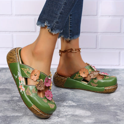 Comfortable High Heel Wedge Sandals
