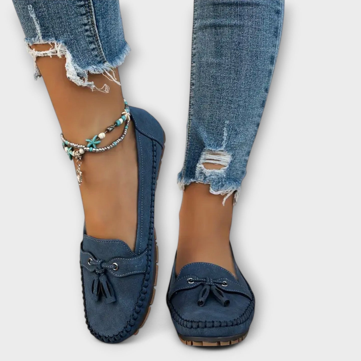 Comfortable Womens Summer Flat Tassel Loafers