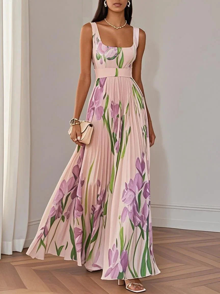 Beautiful V-Neck Long Summer Dress