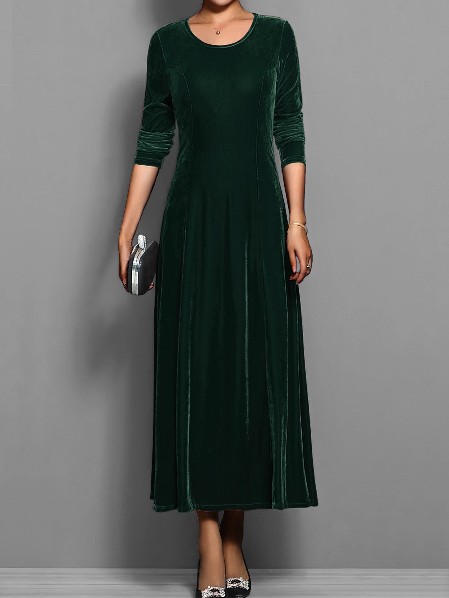 Luxurious Plush Evening Dress