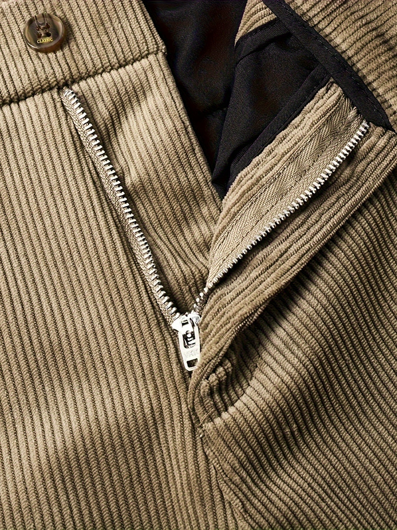 Rugged Textured Cord Pants