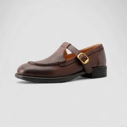 Women's Mary Jane Square-Toe Shoes Buckle Strap