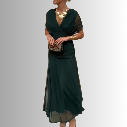 Women's Maxi Dress Soft V-Neckline