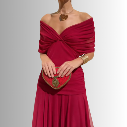 Women's Maxi Dress Soft V-Neckline