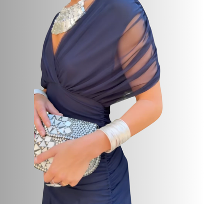 Women's Maxi Dress Soft V-Neckline