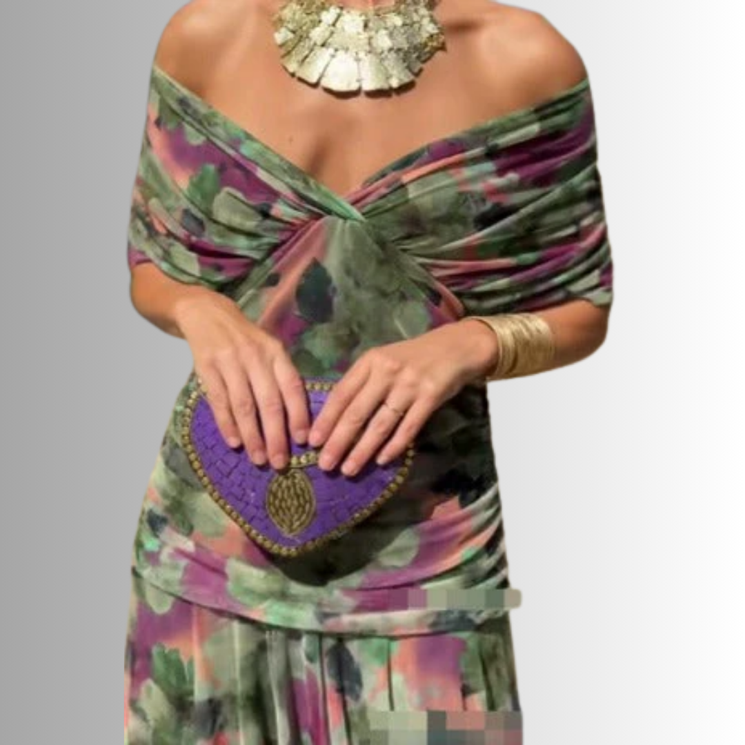 Women's Maxi Dress Soft V-Neckline