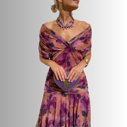Women's Maxi Dress Soft V-Neckline
