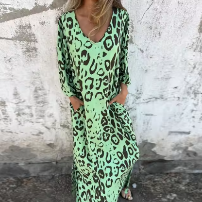 Women's Loose Fit Spring Dress With Pockets
