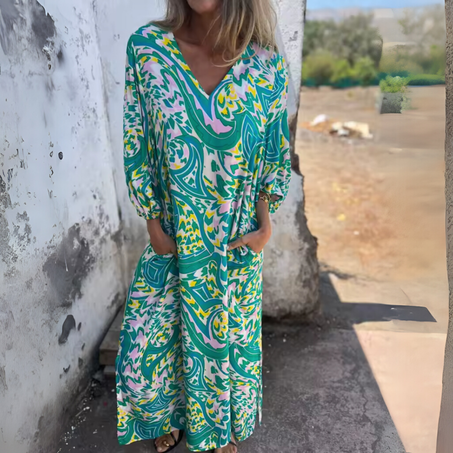Women's Leopard Print Maxi Dress