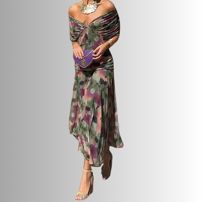 Women's Maxi Dress Soft V-Neckline