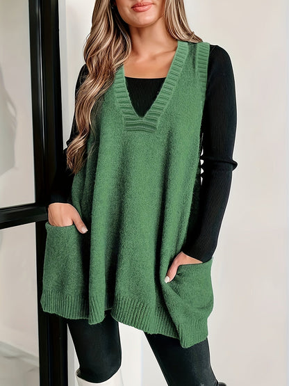 Women's V-Neck Vest Casual - VibreMode