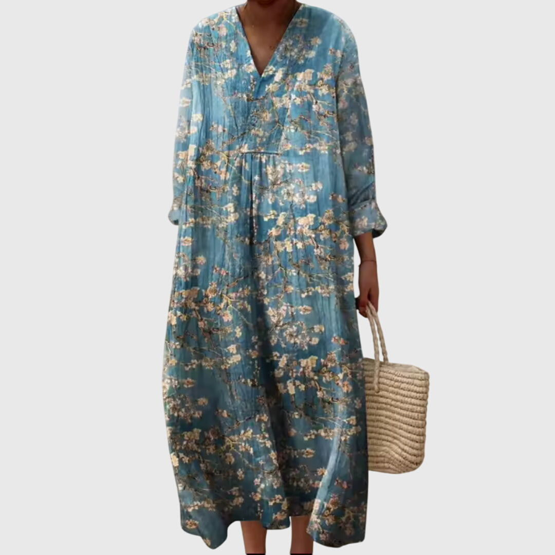 Ladies' Chic Layered Midi Dress