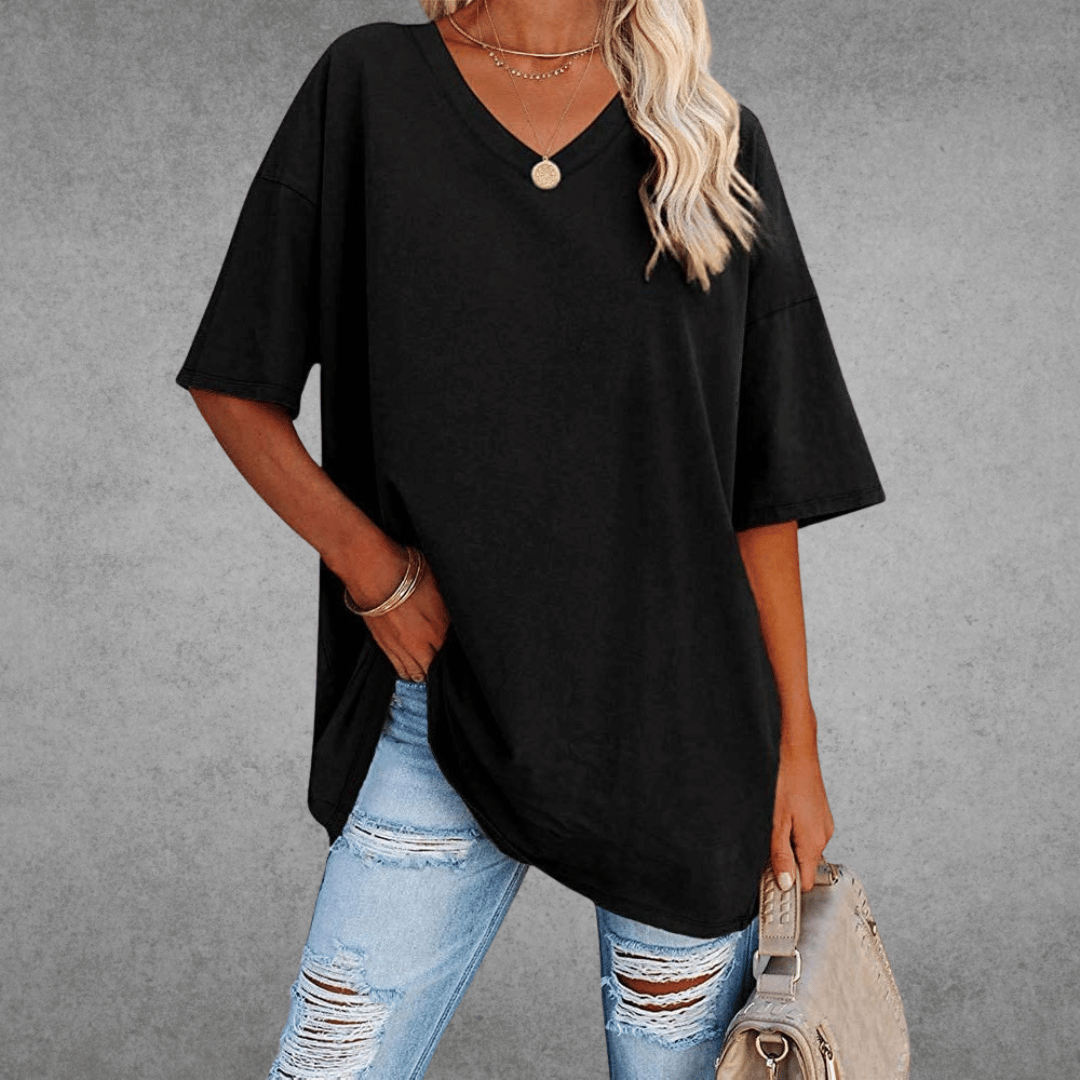 Nikita Women's Oversized V-Neck Shirt - VibreMode