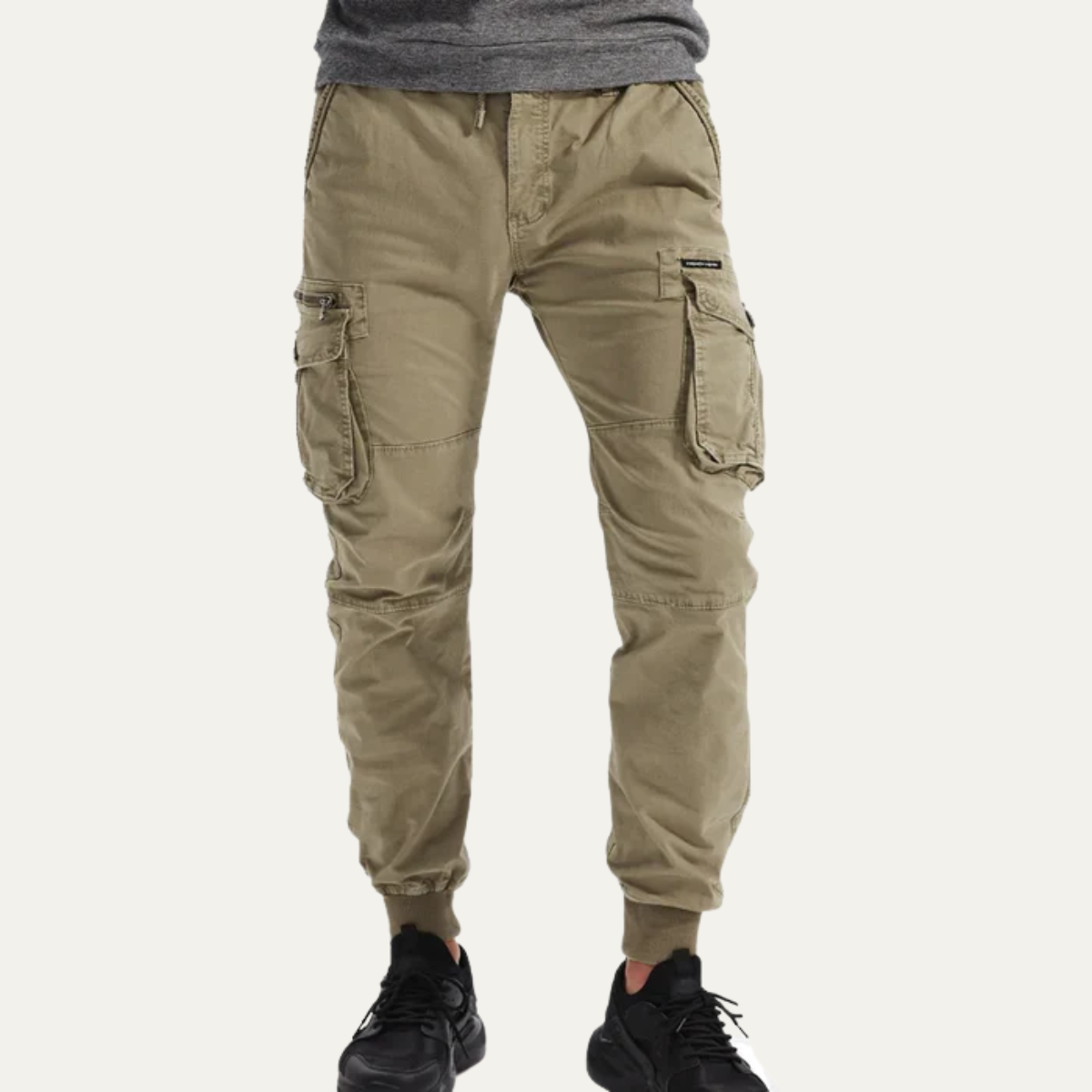 Men's Cotton Utility Pants With Pockets