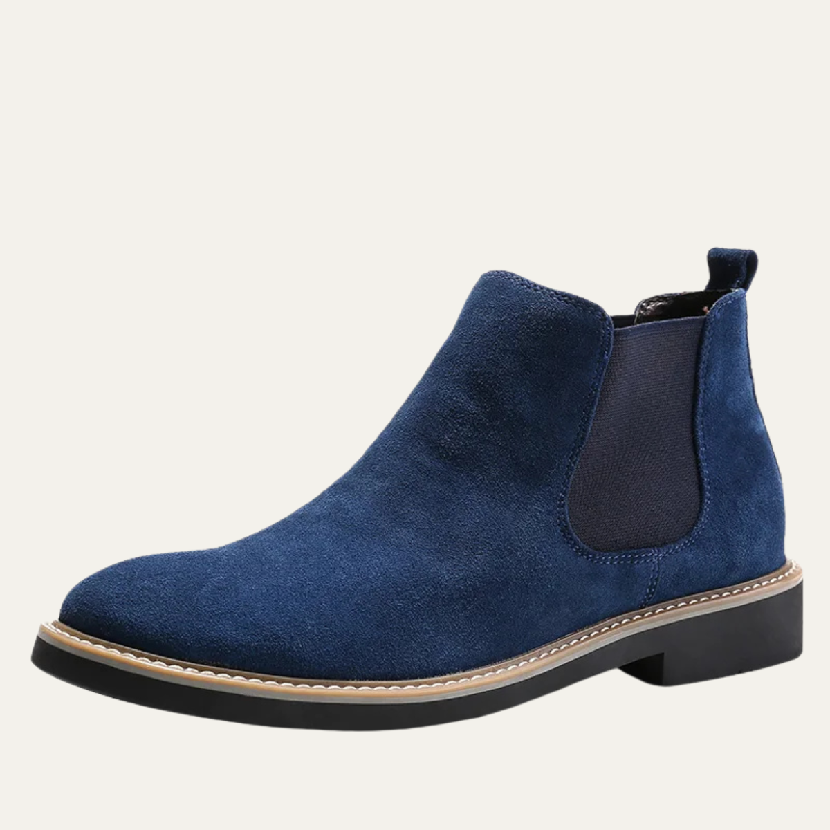 Amarone Men's Suede Chelsea Boots Black