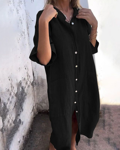 Women's Boho Shirt Dress