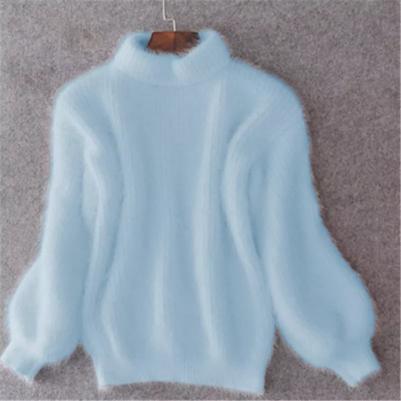 Women's Mohair Turtleneck Sweater - VibreMode