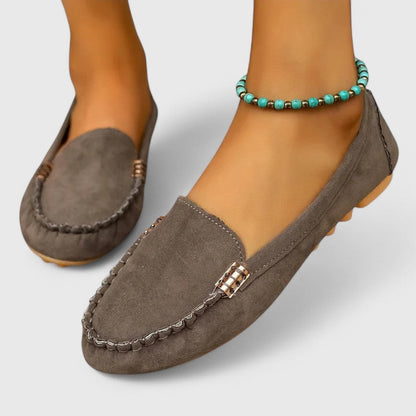 Luxurious Suede Slip On Flat Women's Loafers Shoes