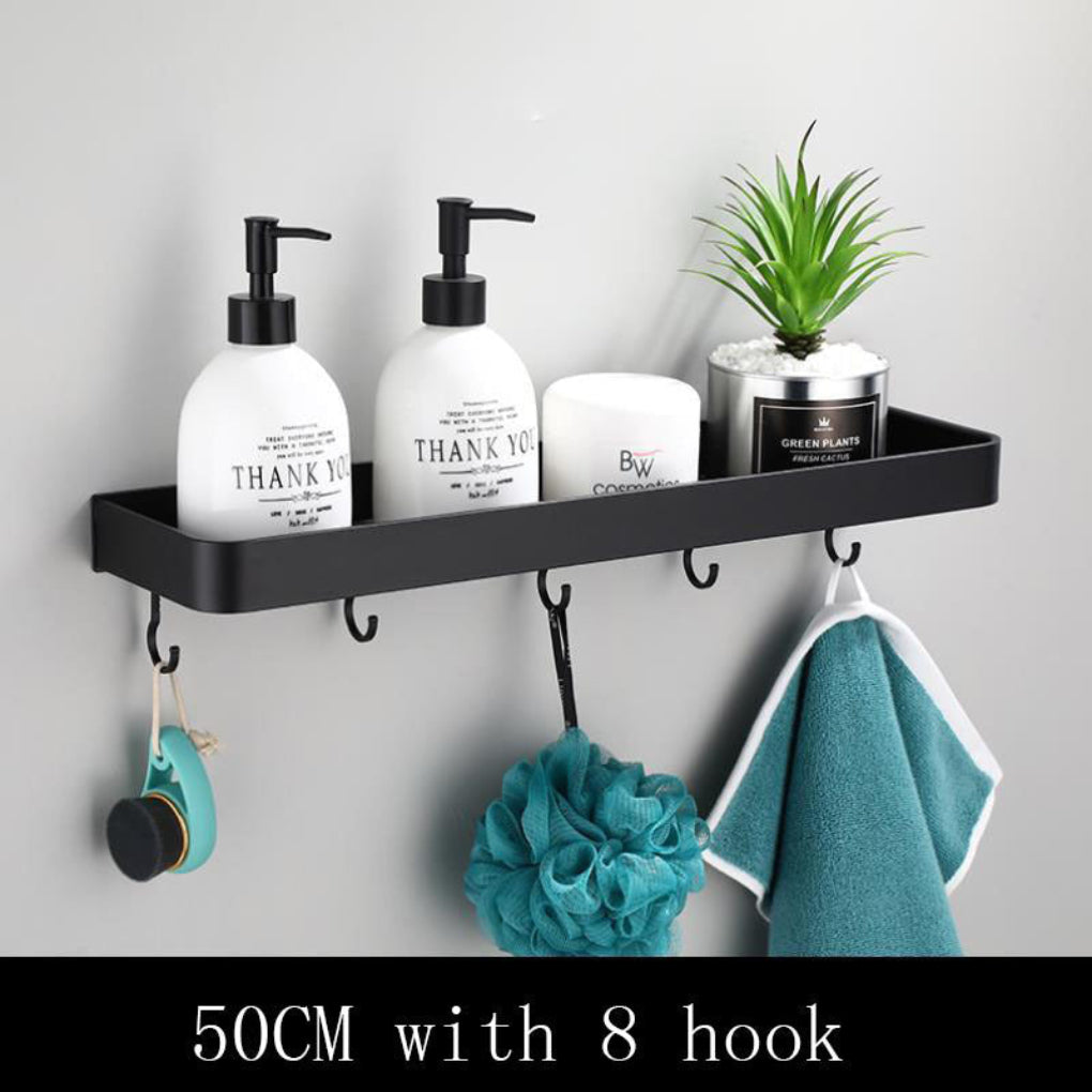 Aluminum Wall Shelf Black