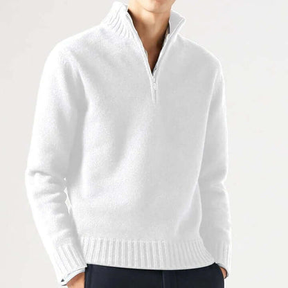 Men's Soft Knit Zip Sweater