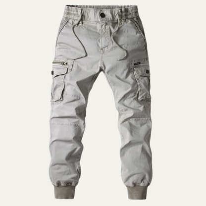 Men's Cotton Utility Pants With Pockets