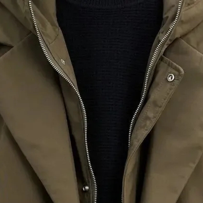 Men's Waterproof Hooded Parka Warm Long Coat