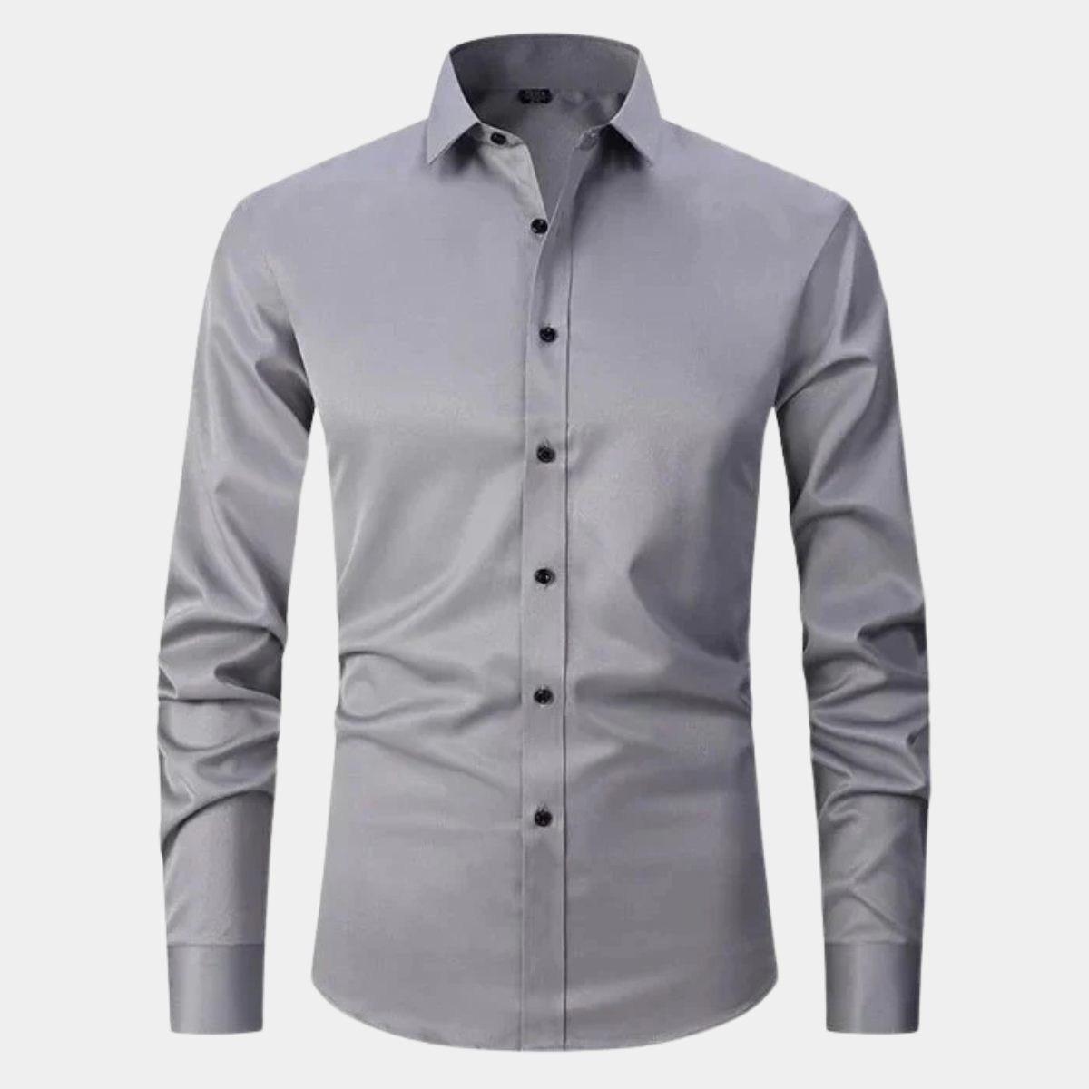 Men's Slim Fit Stretch Long Sleeve Dress Shirt