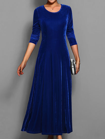 Elegant Ladies Formal V Neck Party Dress