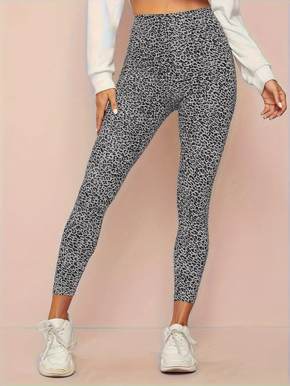 Women's High-Waist Leopard Leggings - VibreMode