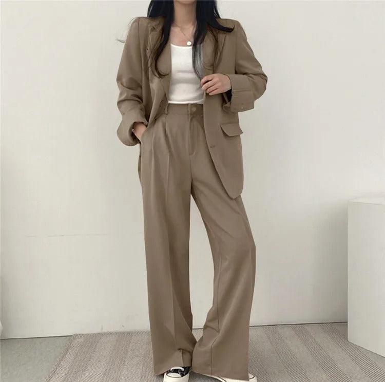Classic Ladies Two Piece Suit Set
