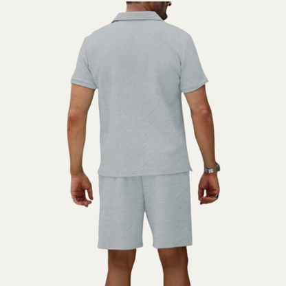 Men's Trendy Shirt And Shorts Set