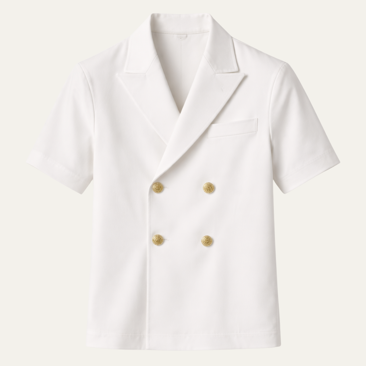 Men's Double Breasted Business Dress Shirt - VibreMode