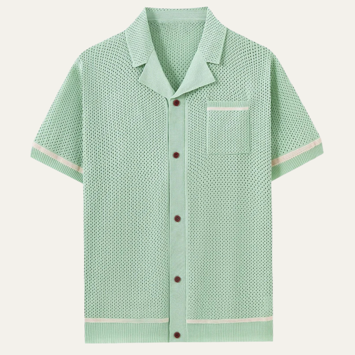 Men's Breathable Knitted Polo Shirt - VibreMode