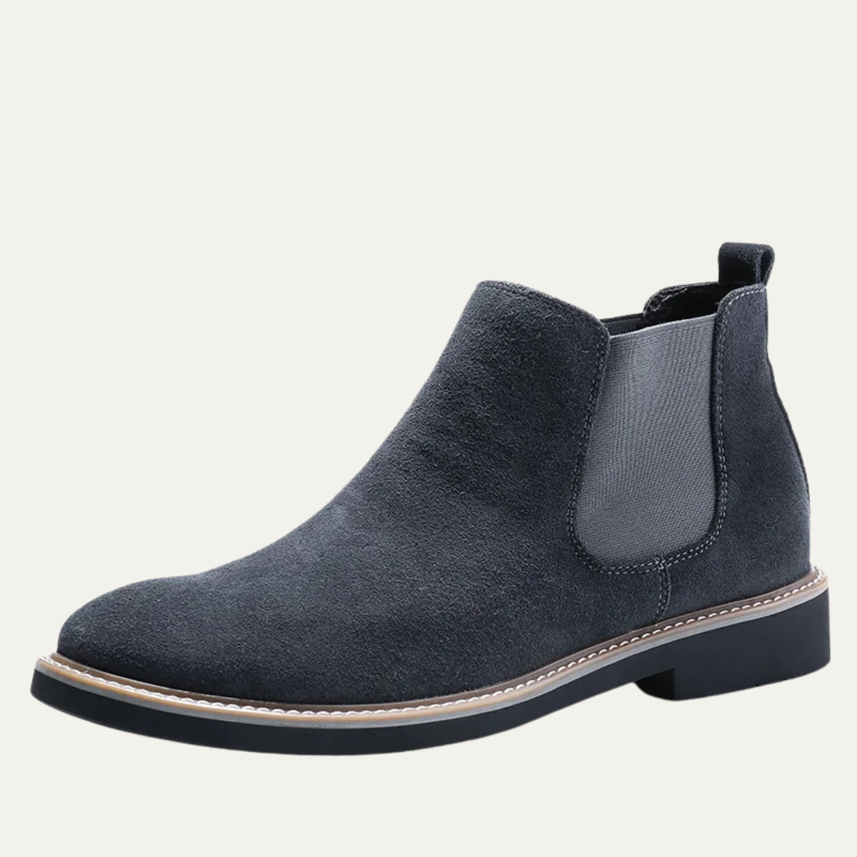 Amarone Men's Suede Chelsea Boots Black