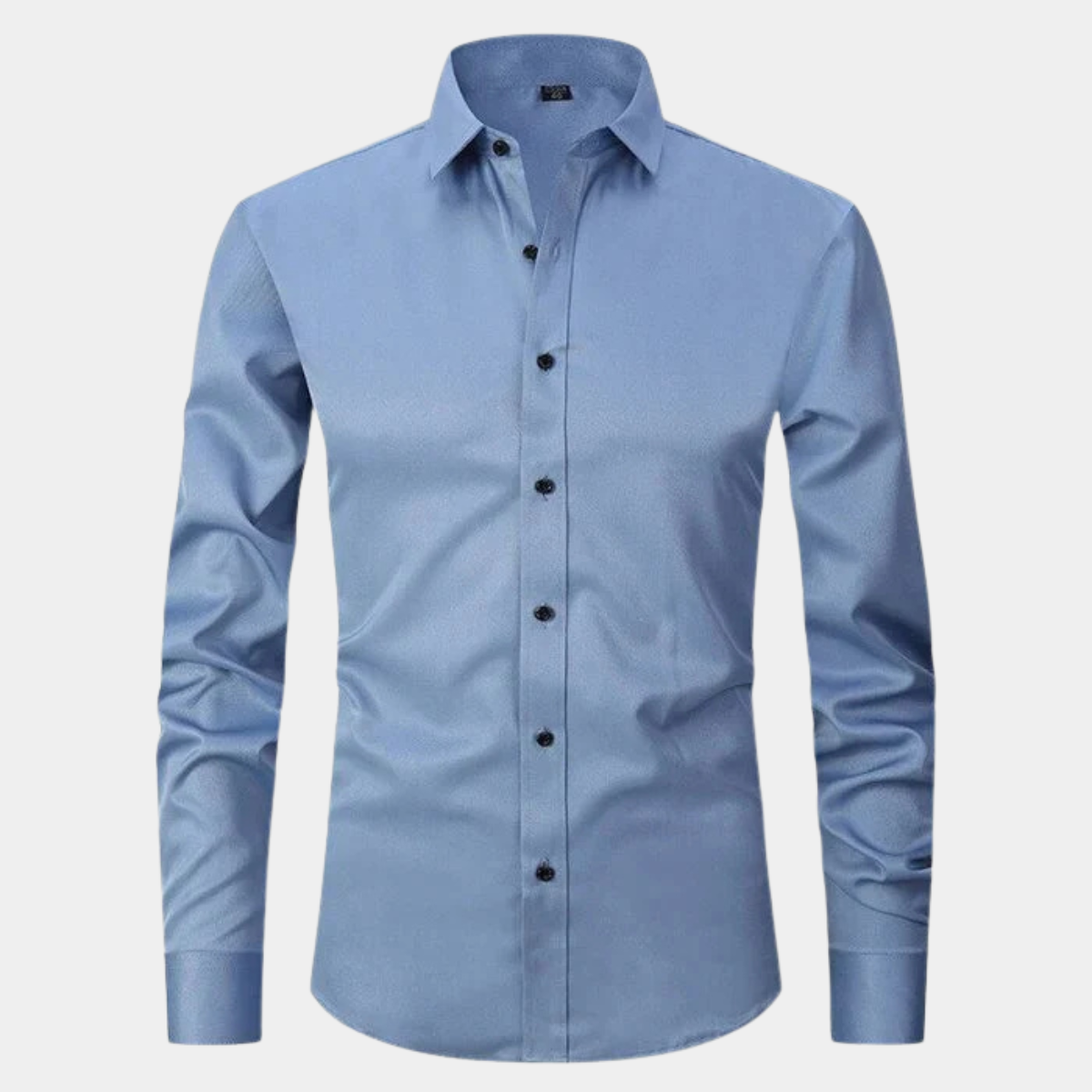 Men's Slim Fit Stretch Long Sleeve Dress Shirt