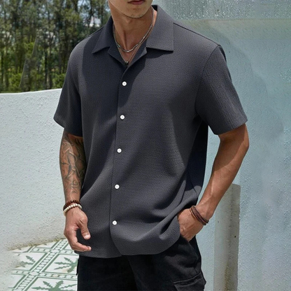Men's Casual Button-Up Shirt