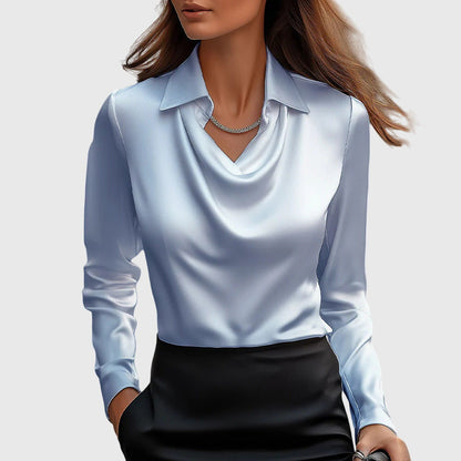 Floral Women's Crew Neck Long Sleeve Blouse