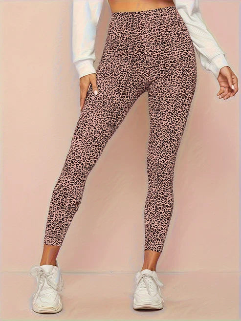 Women's High-Waist Leopard Leggings