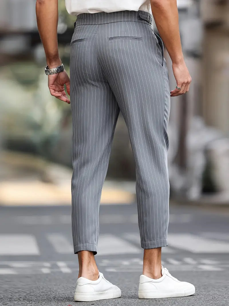 Montrose Men's Striped Dress Pants