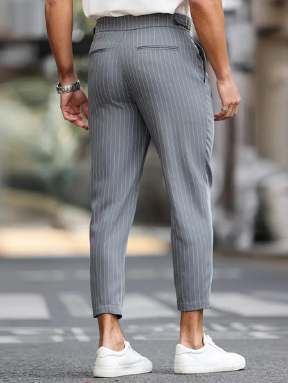 Montrose Men's Striped Dress Pants