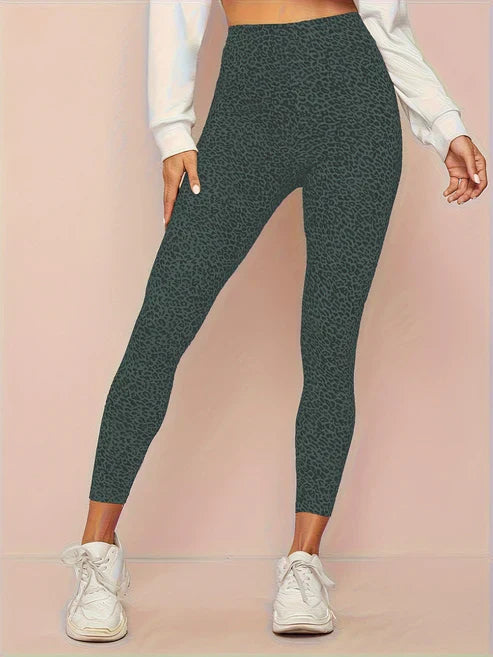 Women's High-Waist Leopard Leggings